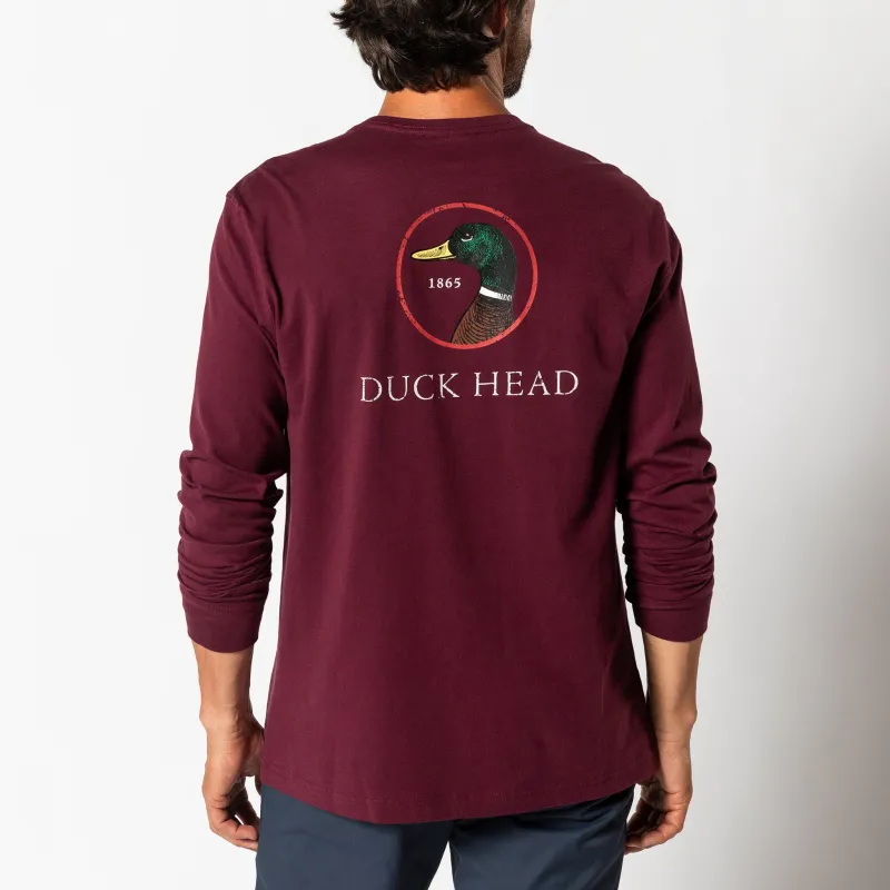Logo Long Sleeve T-Shirt - Fig made by Duck Head