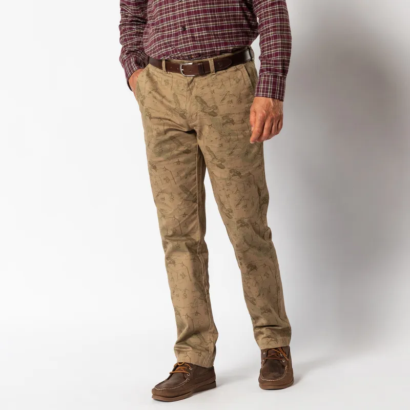Classic Fit Gold School Chino - Mallard Blueprint sold by Duck Head
