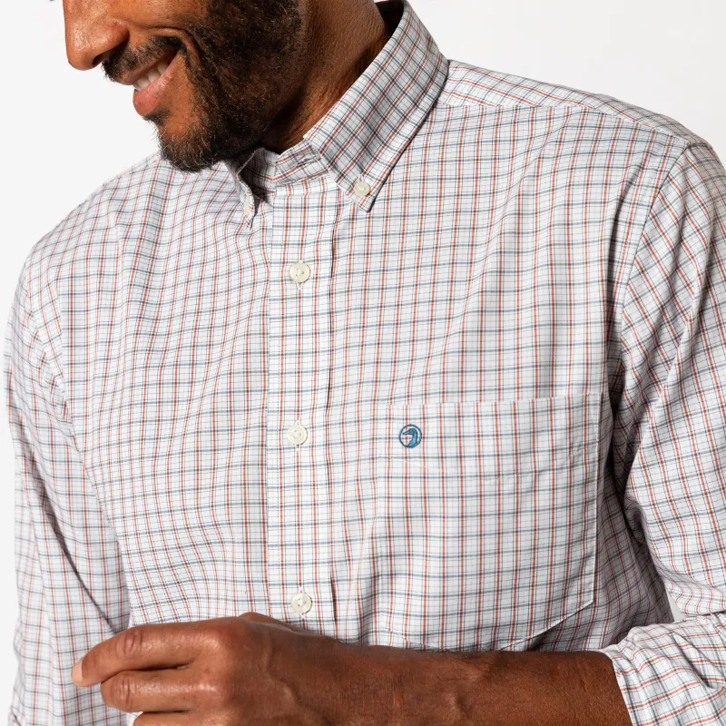 Performance Poplin Sport Shirt - Edison Plaid sold by Duck Head