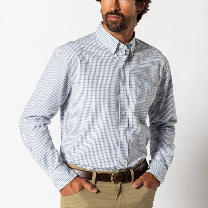 Cotton Cashmere Poplin Sport Shirt - Lewis Plaid made by Duck Head