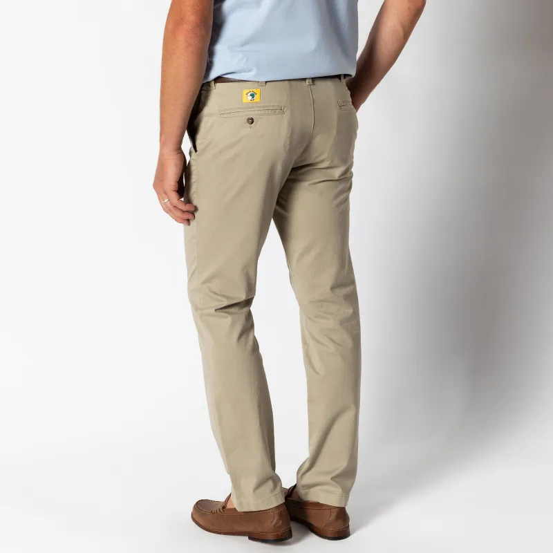 Classic Fit Gold School Chino - Khaki Gold Patch sold by Duck Head