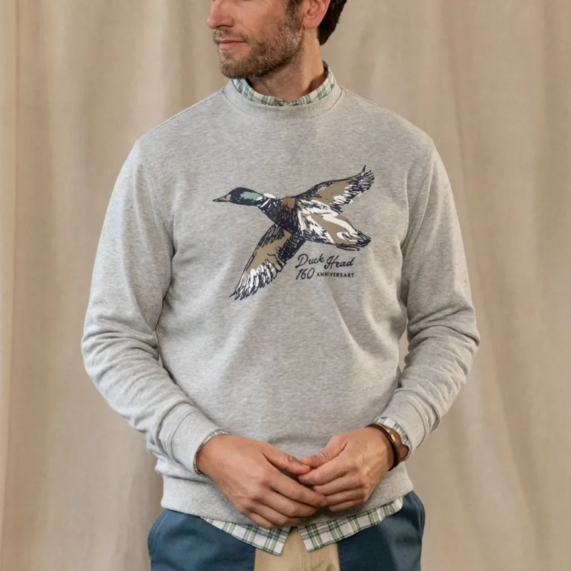French Terry Crewneck Pullover - 160th Anniversary Edition sold by Duck Head
