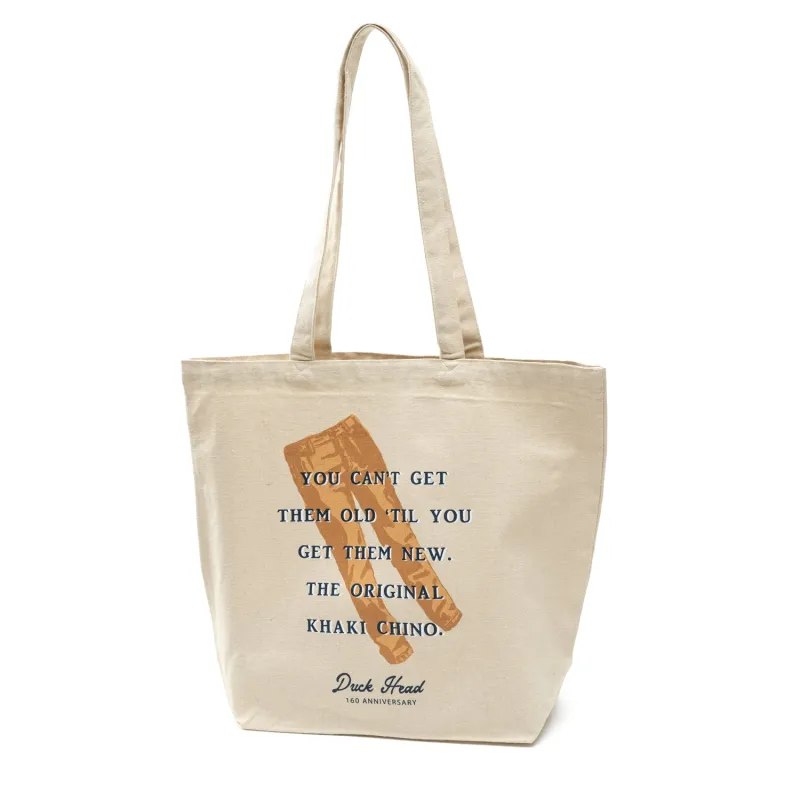 The Original Khaki Chino Canvas Tote - Natural sold by Duck Head