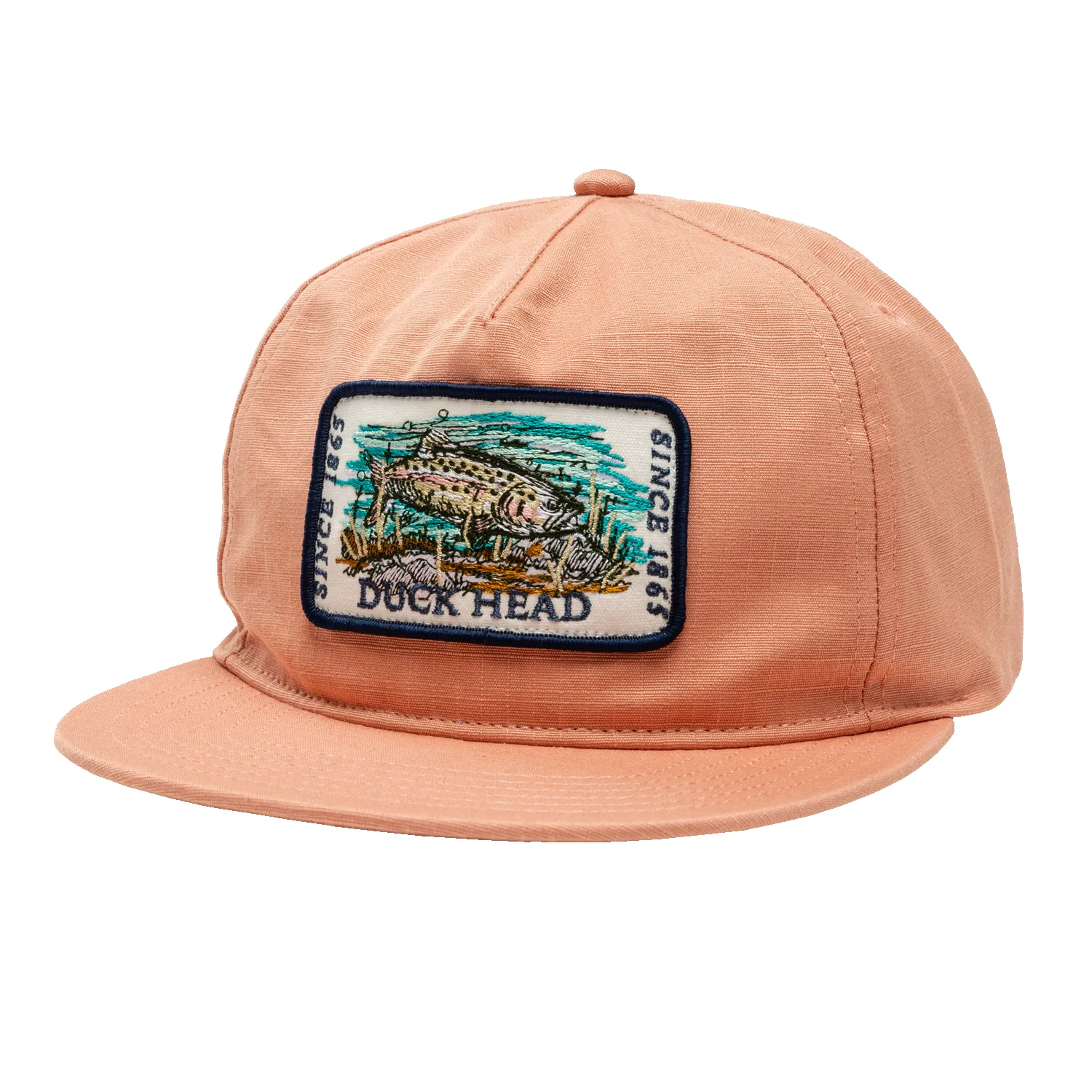 Ripstop Unstructured 5-Panel Hat - Faded Peach sold by Duck Head product image thumbnail 2