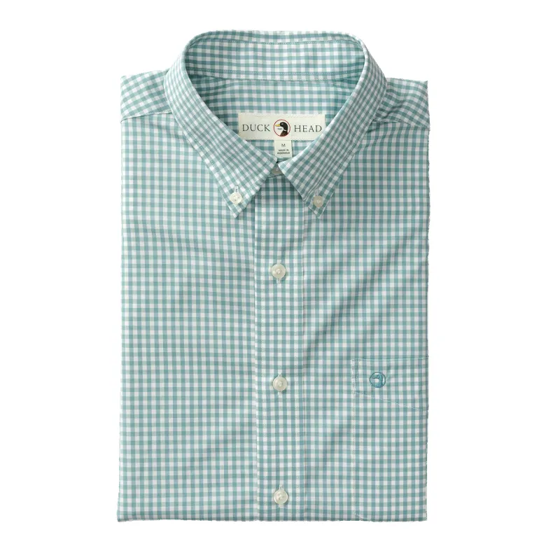 Performance Poplin Sport Shirt - Walton Gingham sold by Duck Head
