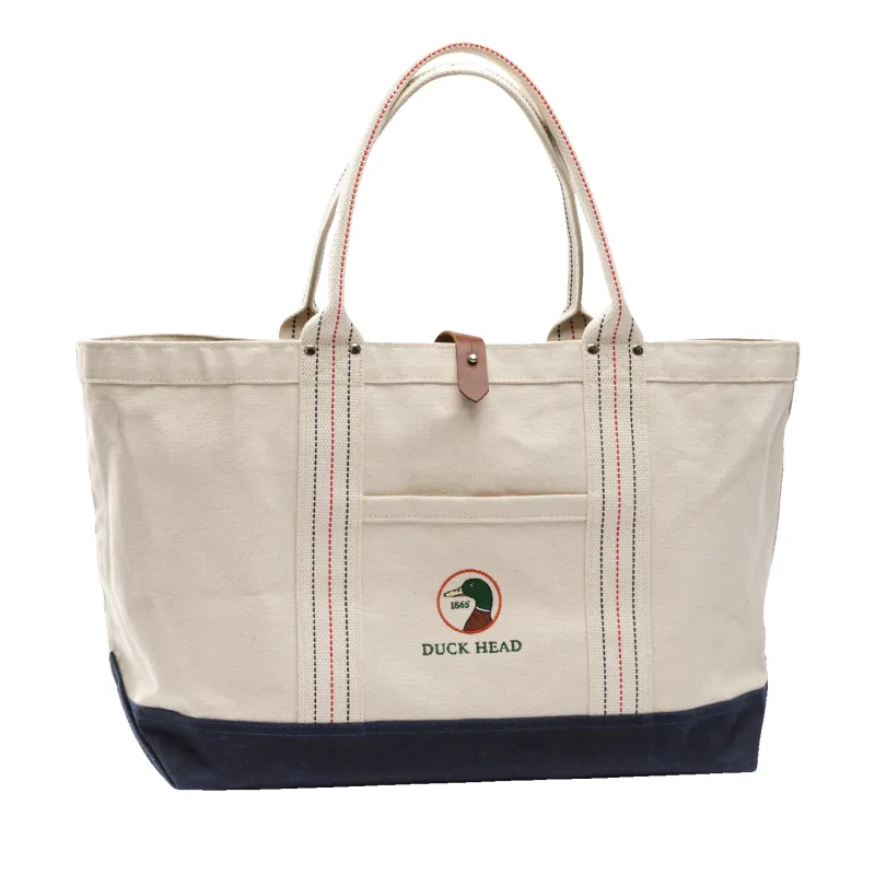 Canvas Logo Beach Tote sold by Duck Head