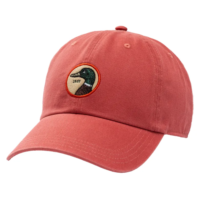 Circle Patch Twill Hat - Classic Red made by Duck Head