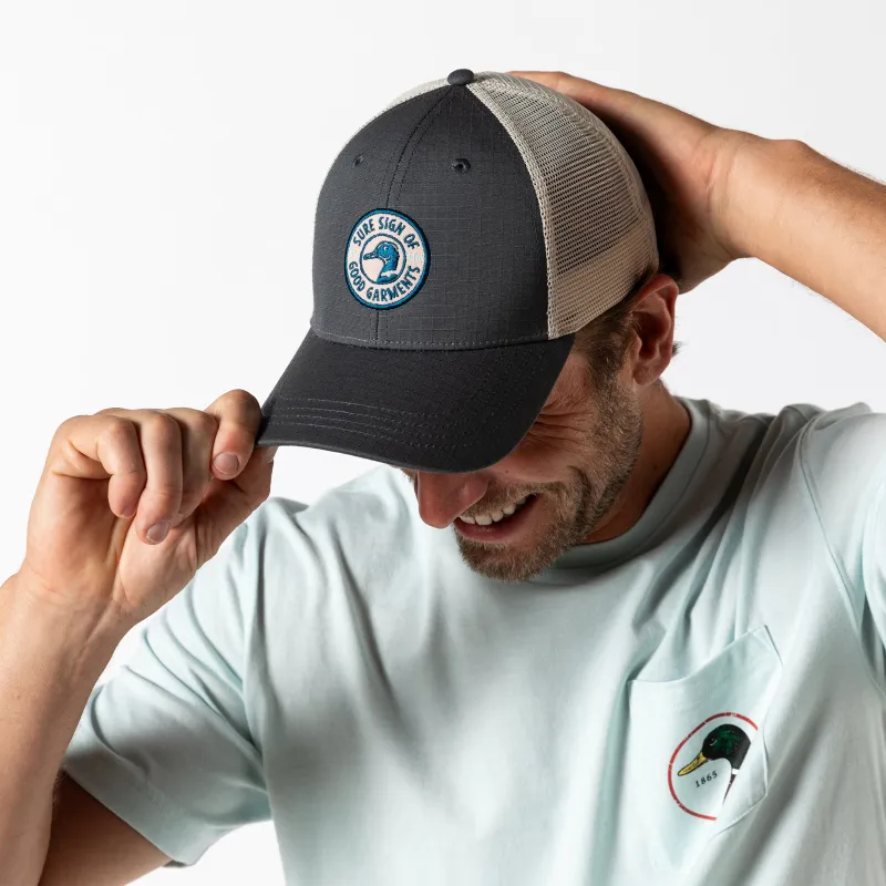 Ripstop Unstructured Trucker Hat made by Duck Head