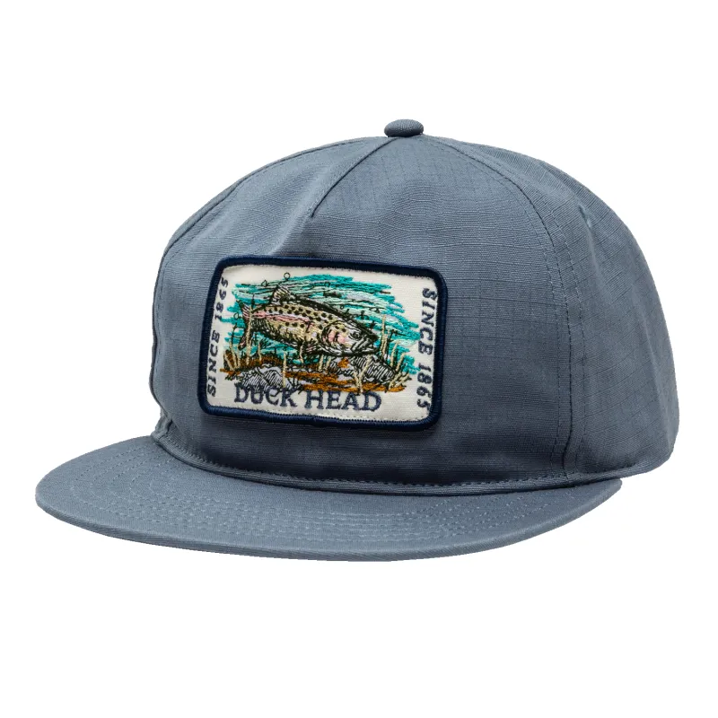 Ripstop Unstructured 5-Panel Hat - Shadow Blue made by Duck Head