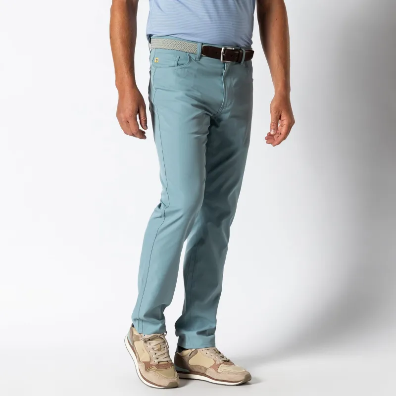 Long Drive Performance Five-Pocket - Mineral Blue sold by Duck Head