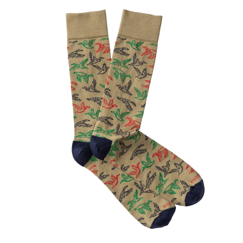 Flying Mallard Sock - Khaki made by Duck Head