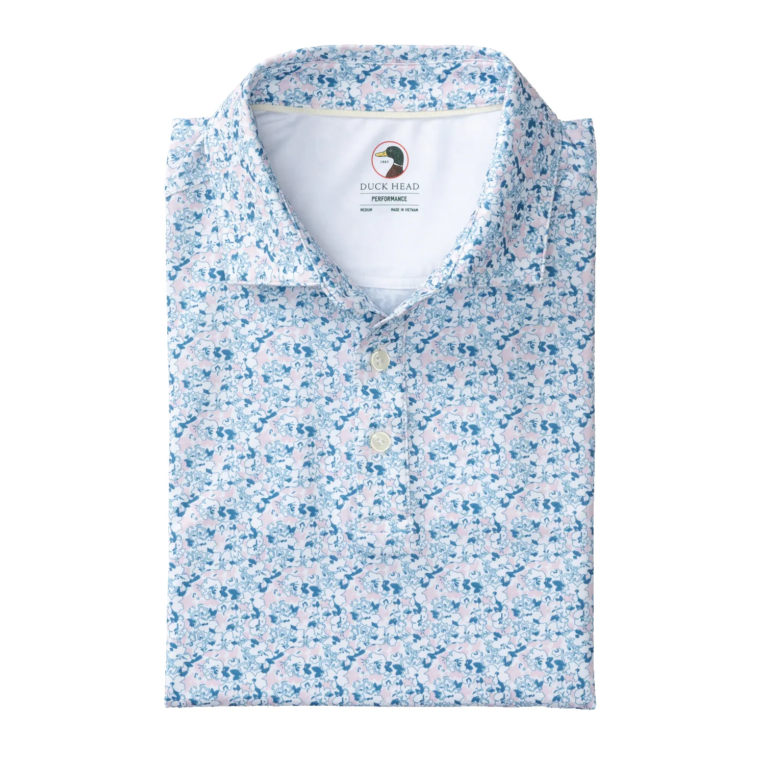 Long Drive Performance Polo - Canopy Floral - Pastel Pink sold by Duck Head product image thumbnail 4