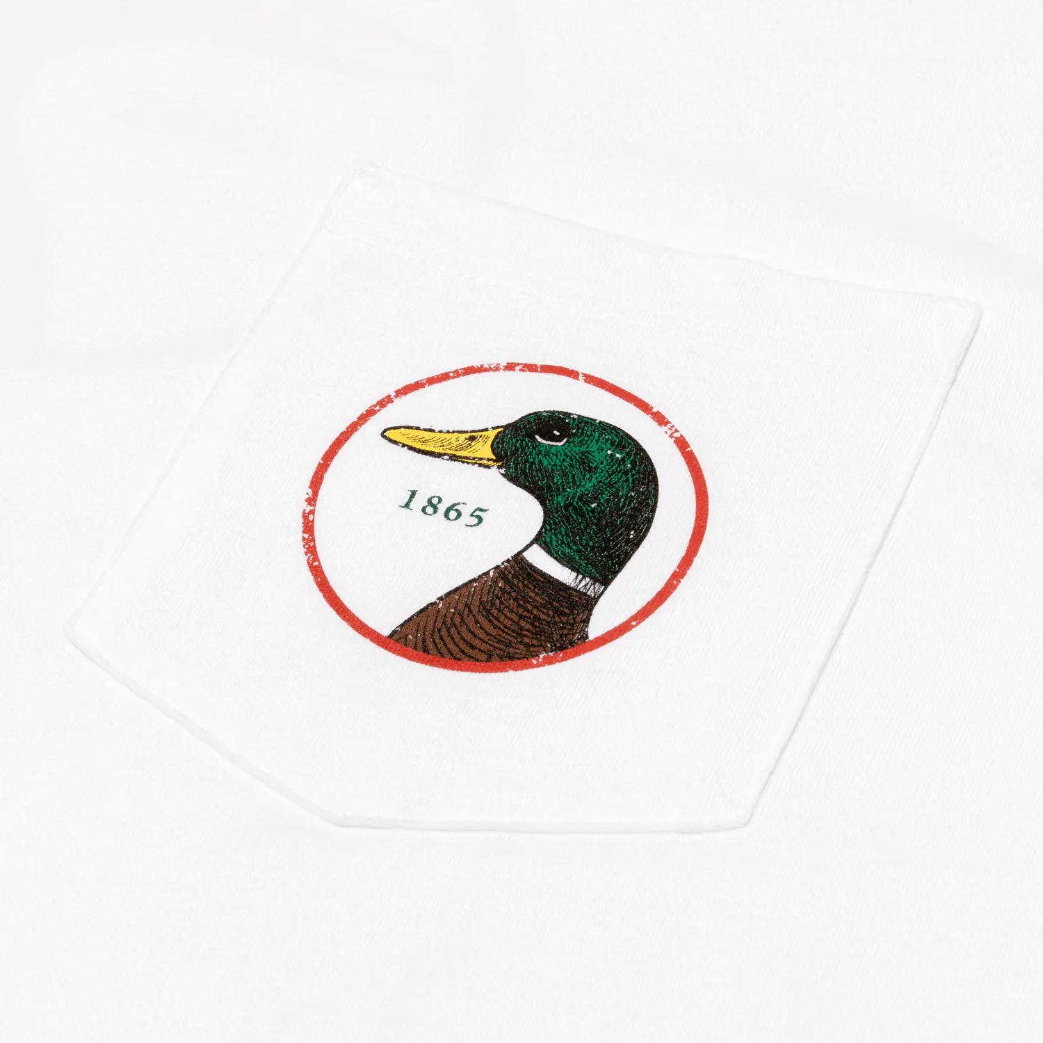Logo Long Sleeve T-Shirt - White sold by Duck Head product image thumbnail 4