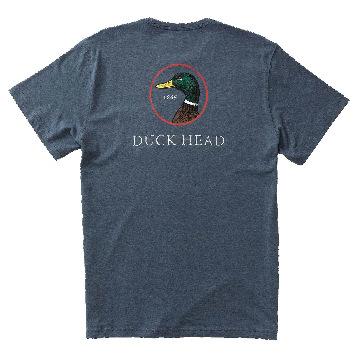 Logo Short Sleeve T-Shirt - Heather Navy sold by Duck Head product image thumbnail 3