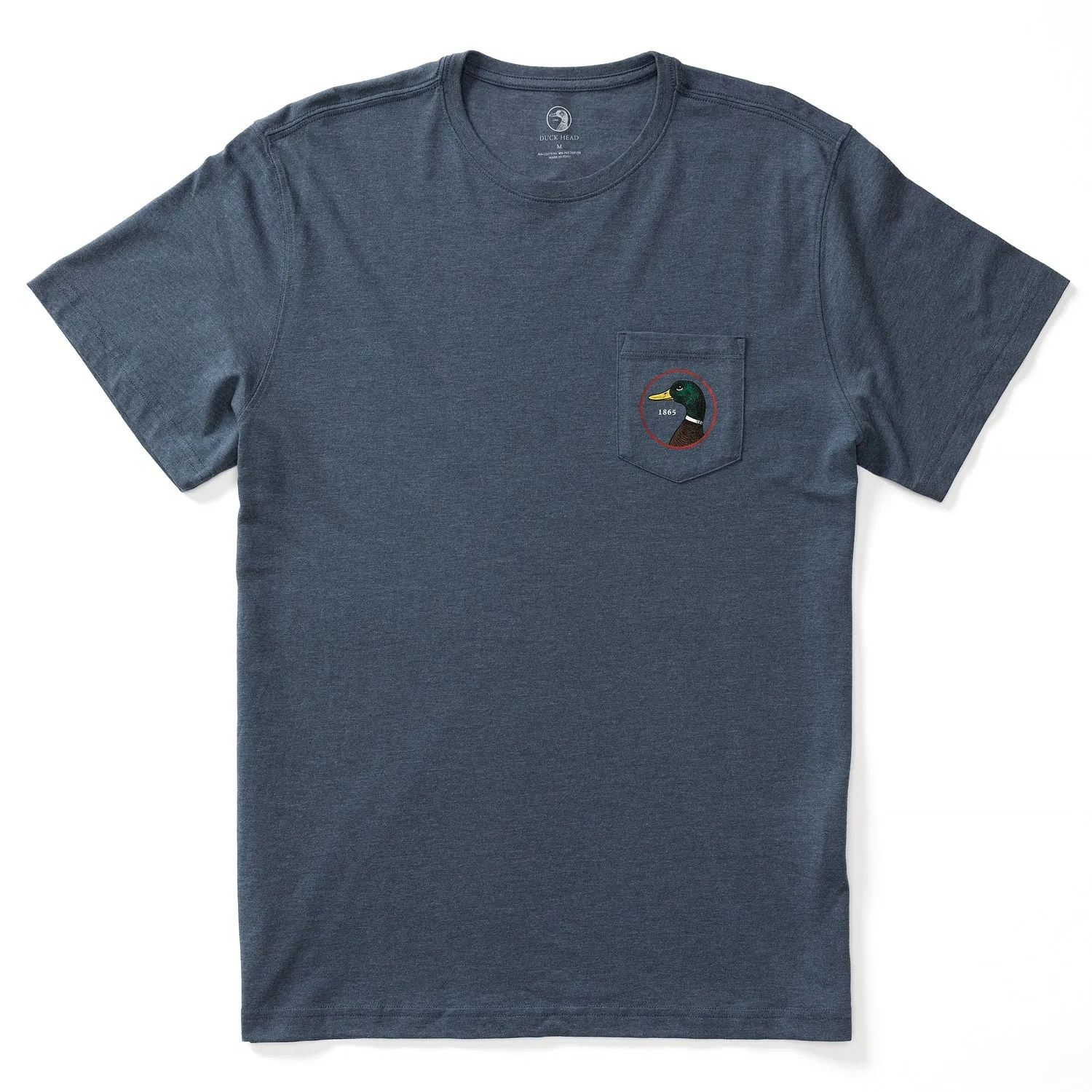 Logo Short Sleeve T-Shirt - Heather Navy sold by Duck Head product image thumbnail 4