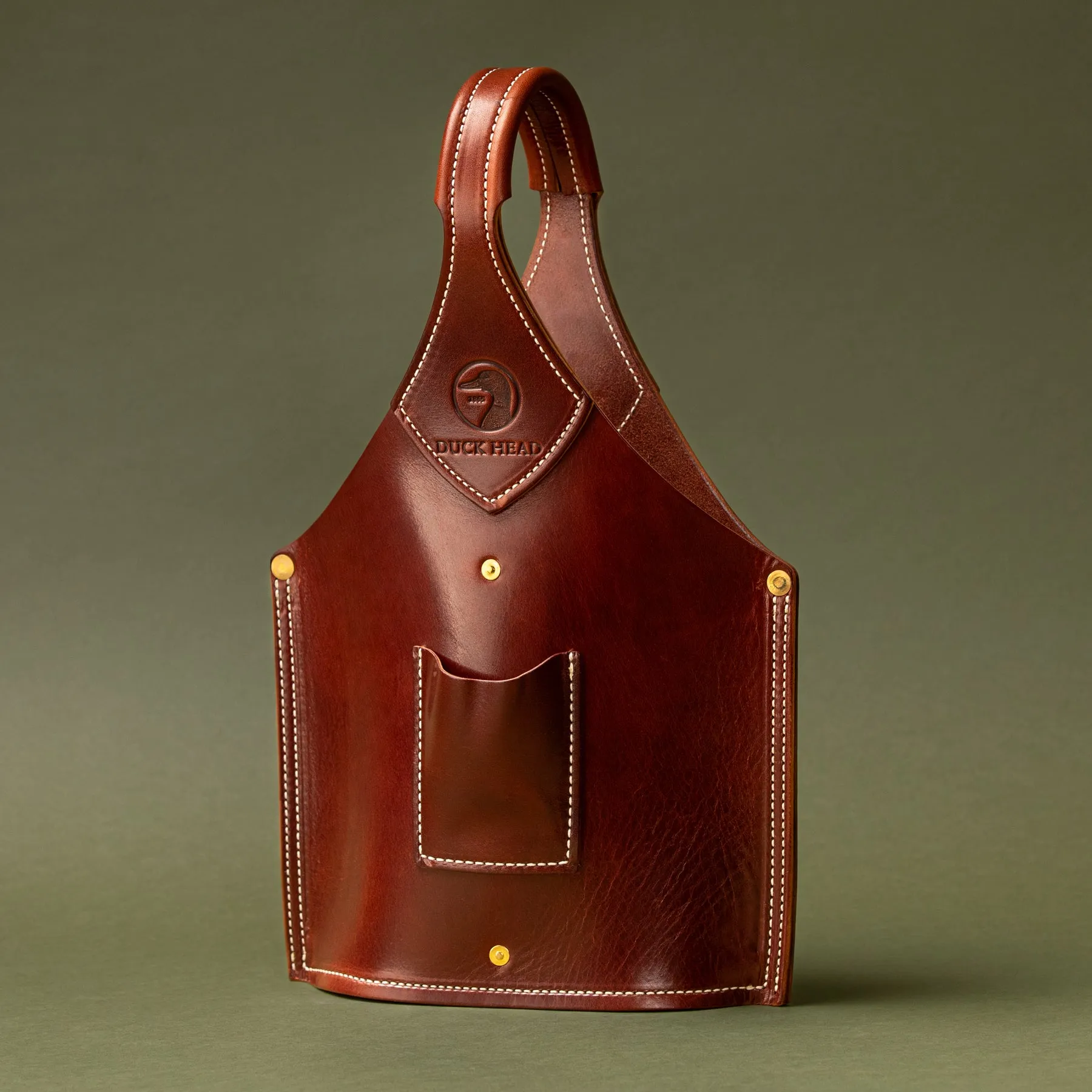 Leather Double Barrel Bottle Tote sold by Duck Head