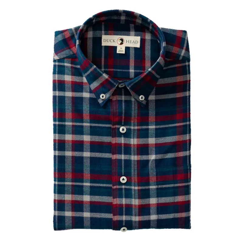 Draper Plaid Cotton Flannel Sport Shirt sold by Duck Head