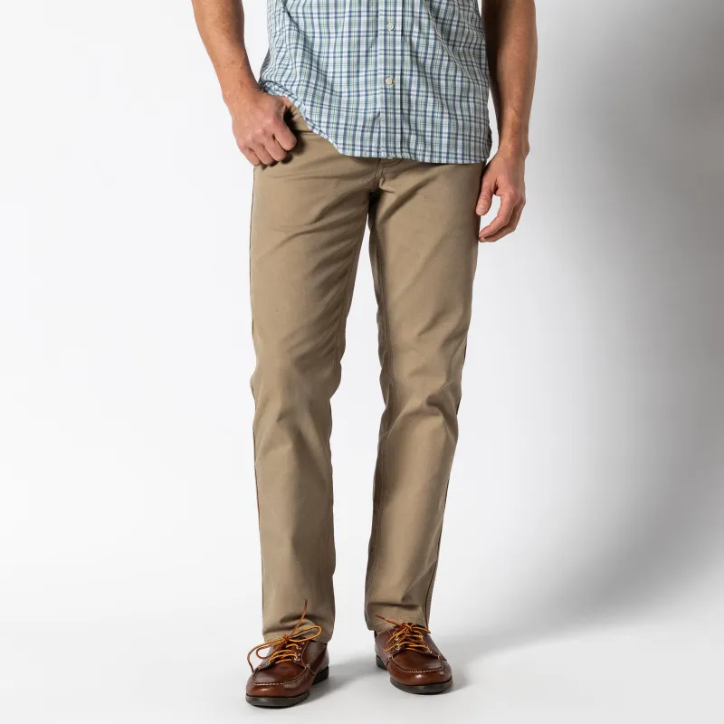 Field Canvas Five-Pocket - Khaki sold by Duck Head