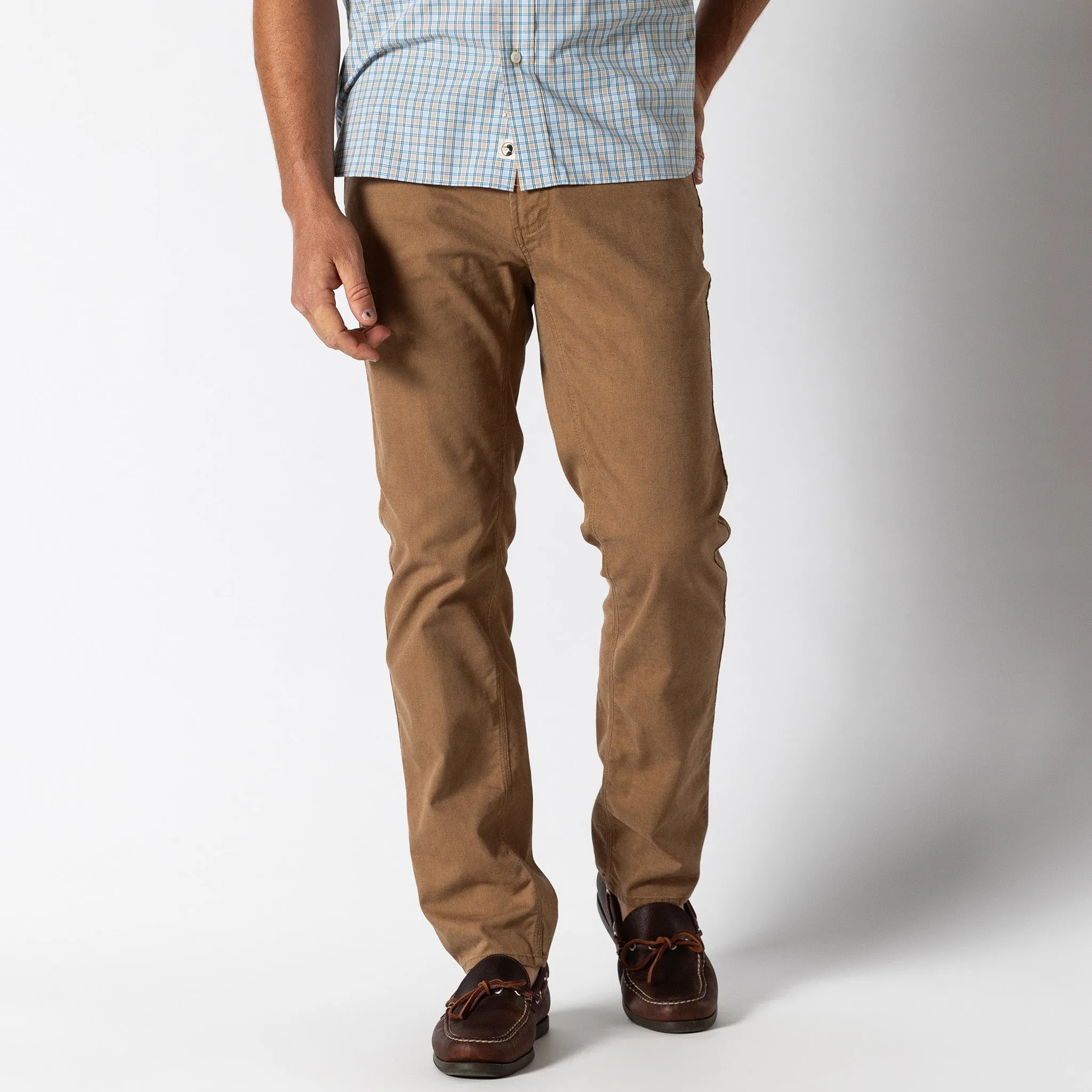 Field Canvas Five-Pocket - Buckskin sold by Duck Head