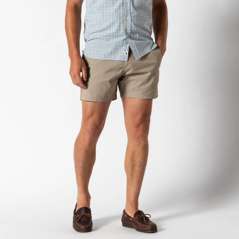 6" Harbor Performance Short - Khaki made by Duck Head