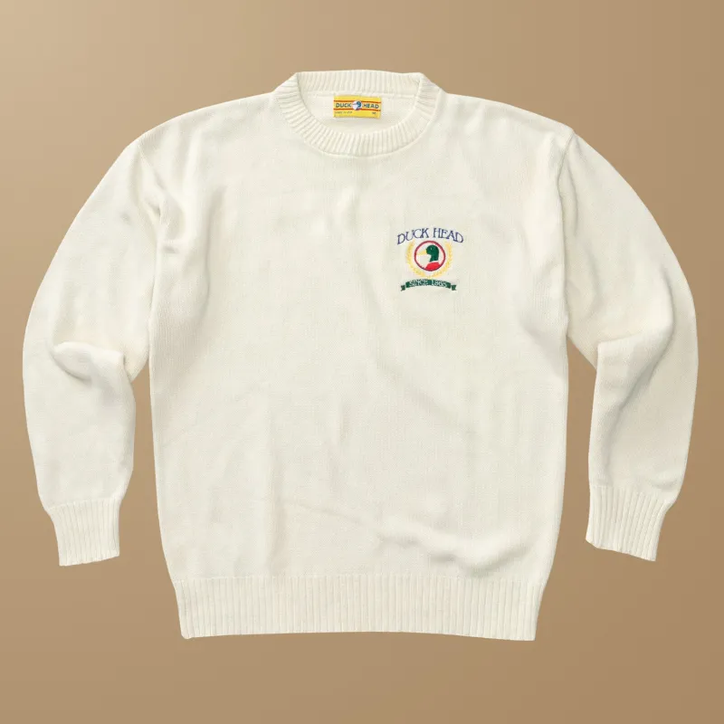 Duck Head Crest Crewneck Sweater M - Duck Head Vintage made by Duck Head