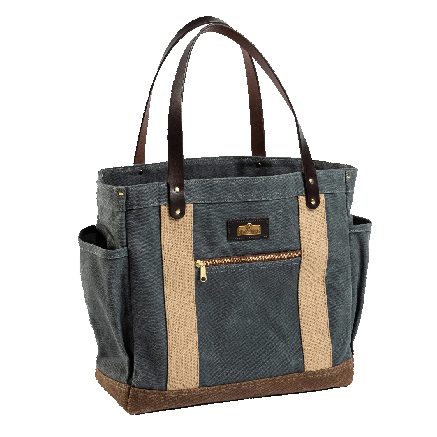 Waxed Canvas Tote Medium - Charcoal sold by Duck Head