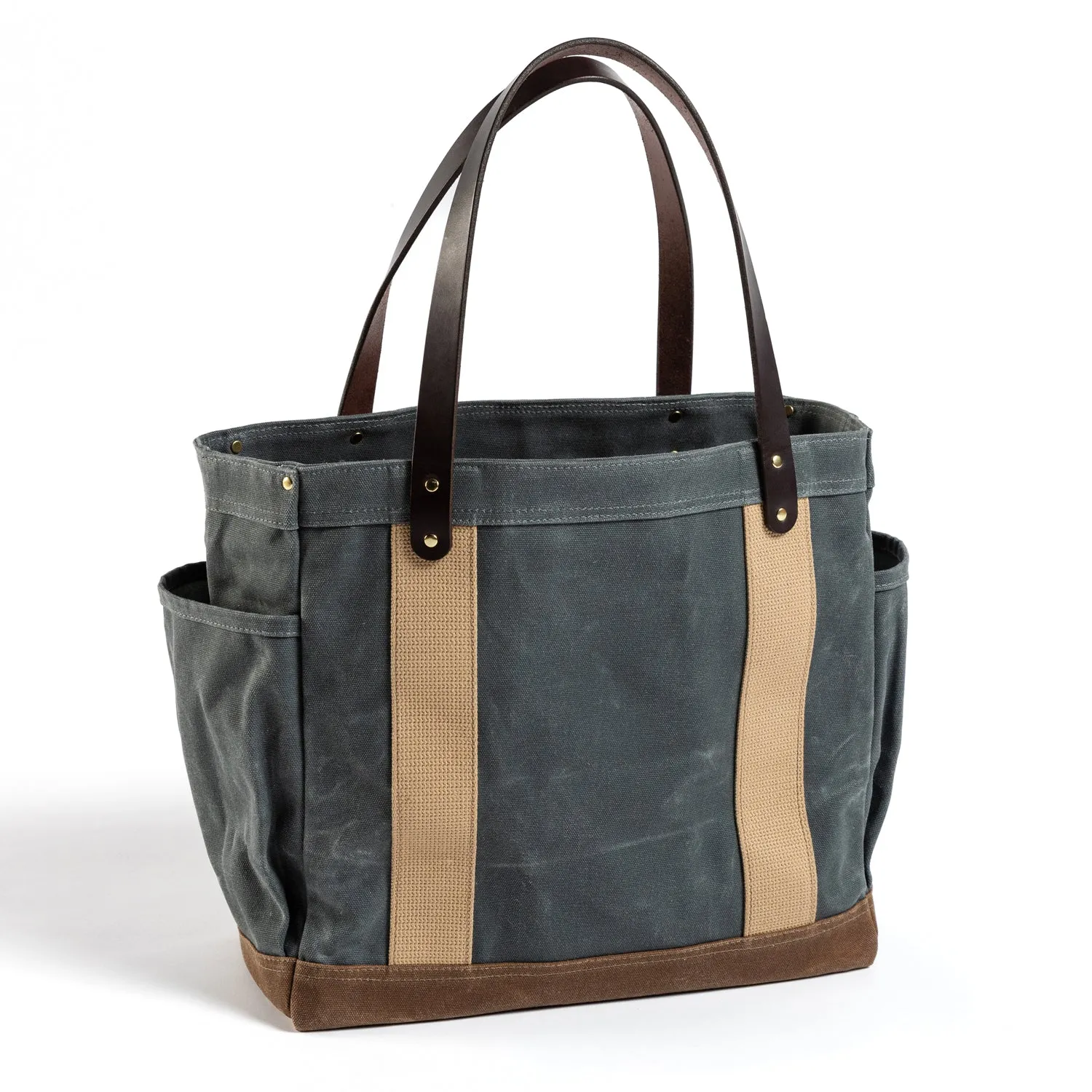 Waxed Canvas Tote Medium - Charcoal sold by Duck Head product image thumbnail 2
