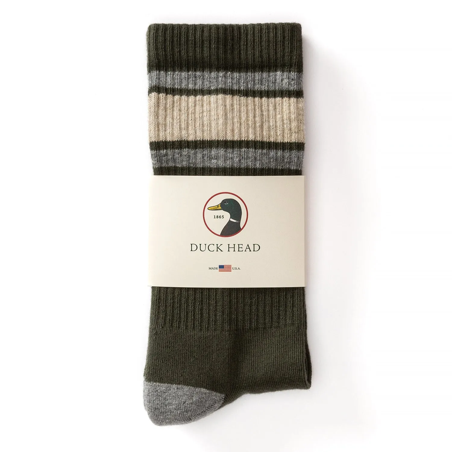 Striped Sock - Olive sold by Duck Head product image thumbnail 2