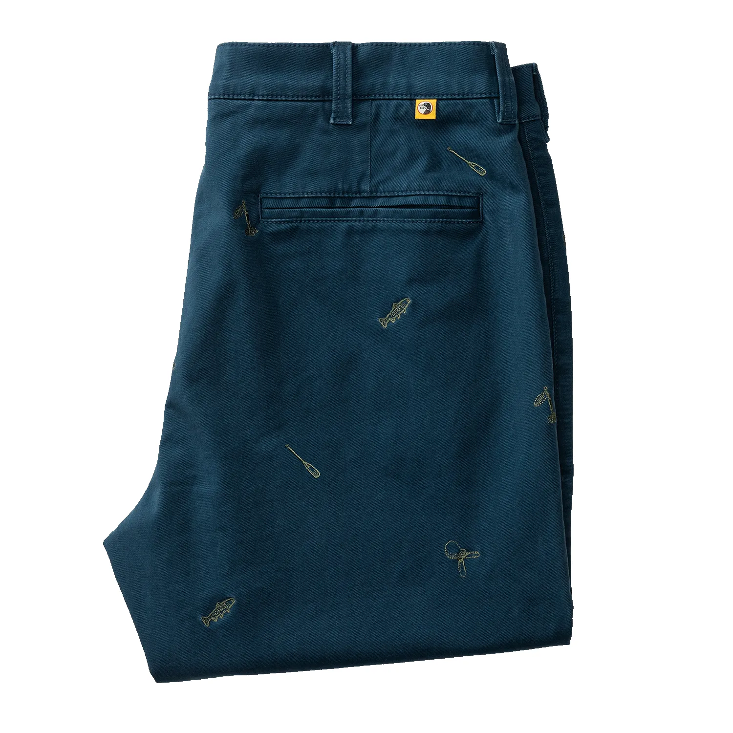 Classic Fit Gold School Chino - Emb Mallard Blue sold by Duck Head product image thumbnail 3