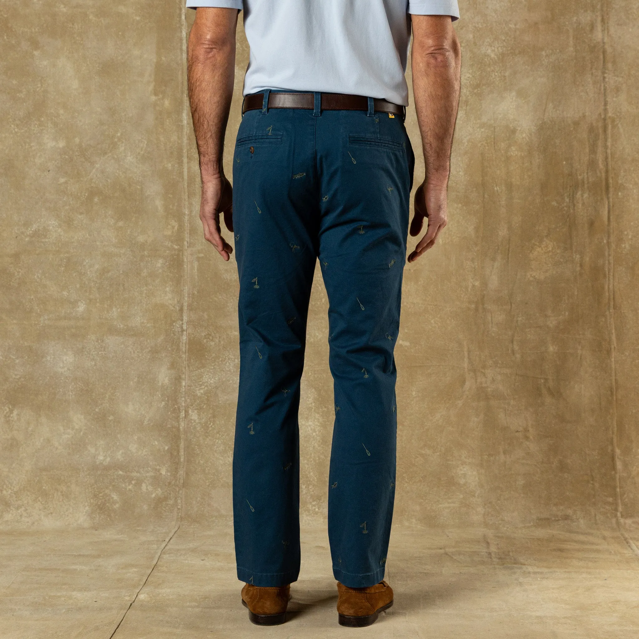 Classic Fit Gold School Chino - Emb Mallard Blue sold by Duck Head product image thumbnail 2