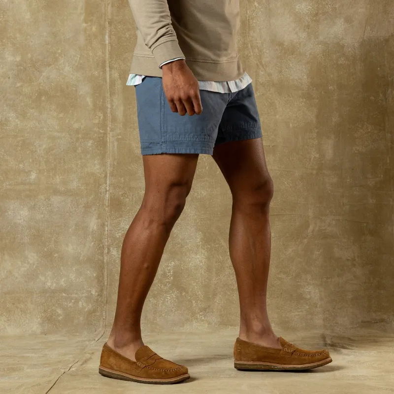 6" Garment Dyed Duck Canvas Short - Vintage Blue sold by Duck Head