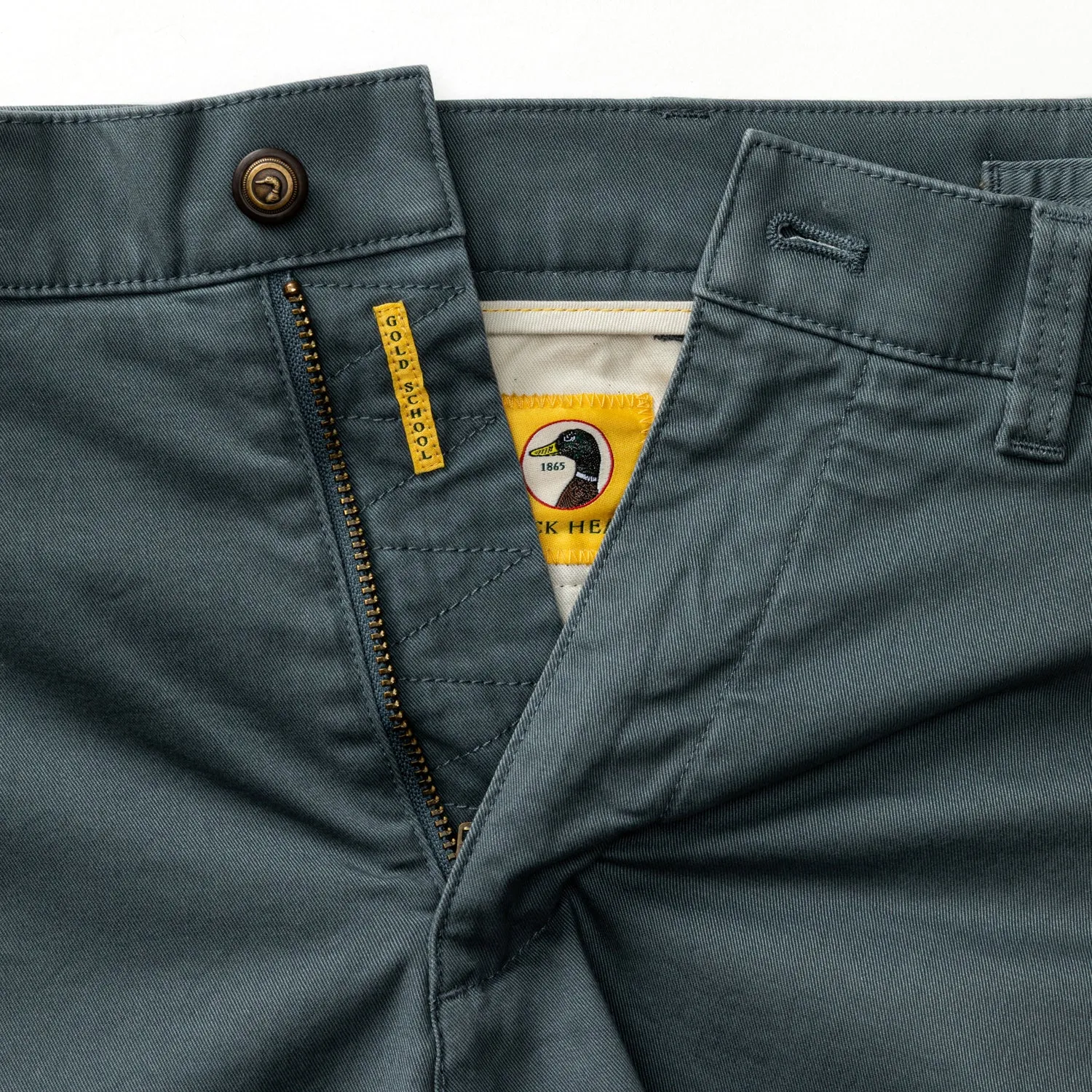 5" Gold School Chino Short - Stormy Blue sold by Duck Head product image thumbnail 4