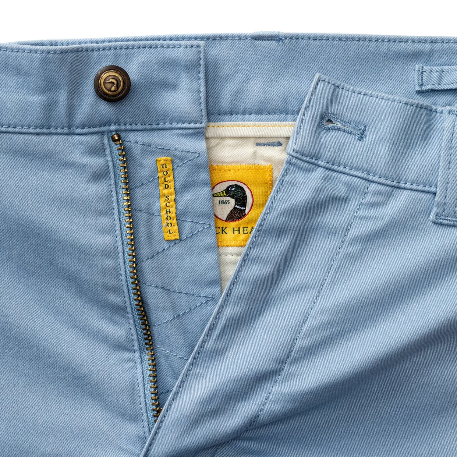 Classic Fit Gold School Chino - Chambray Blue sold by Duck Head product image thumbnail 4