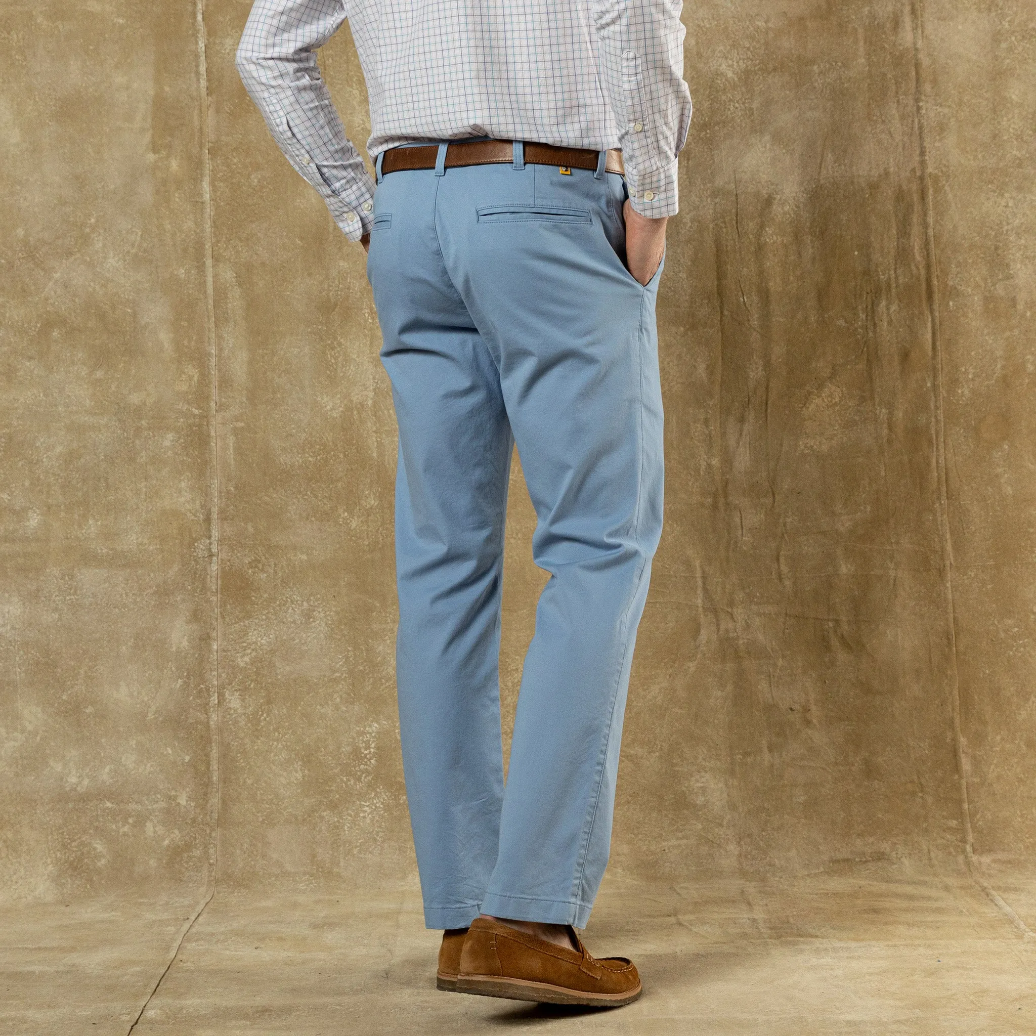 Classic Fit Gold School Chino - Chambray Blue sold by Duck Head product image thumbnail 2