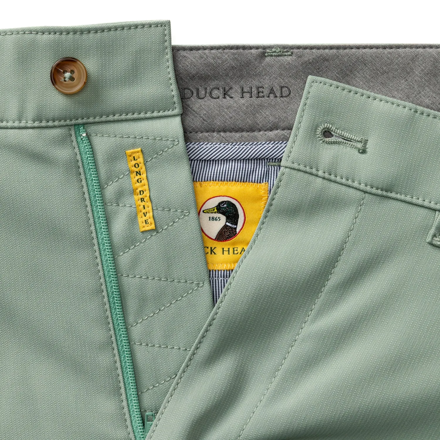 9" Long Drive Performance Short - Spring Olive sold by Duck Head product image thumbnail 4