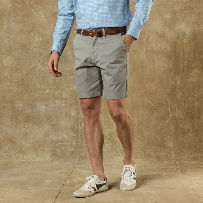 9" Gold School Chino Short - Dove Grey made by Duck Head