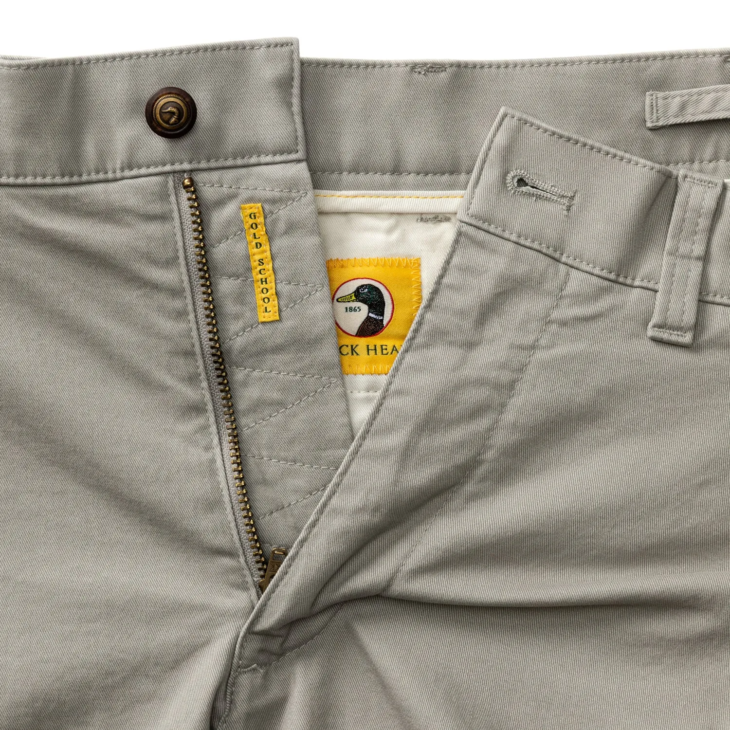 9" Gold School Chino Short - Dove Grey sold by Duck Head product image thumbnail 4