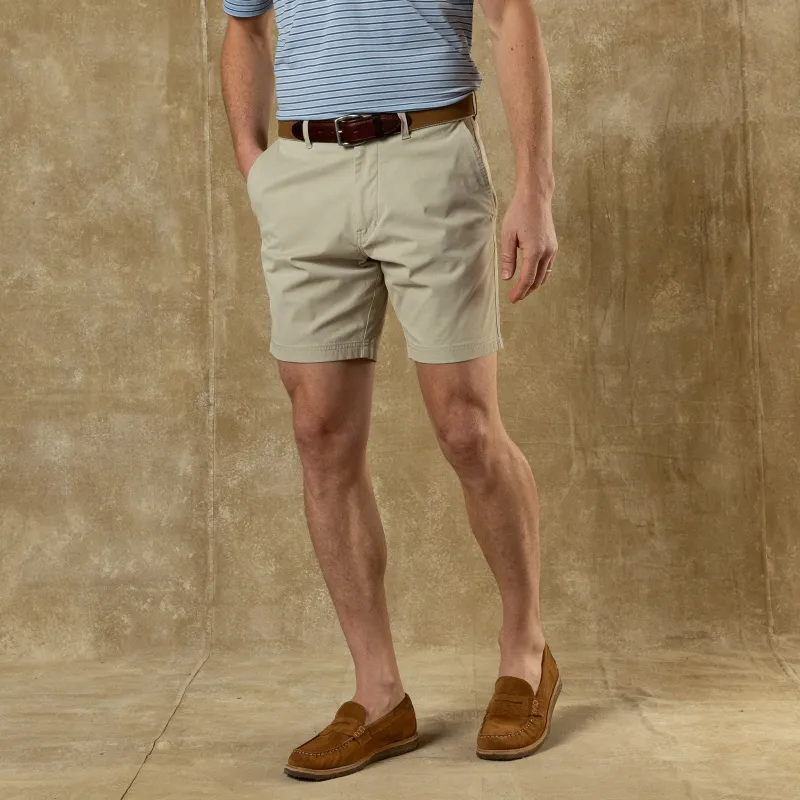 8" Harbor Performance Short - Sandstone sold by Duck Head