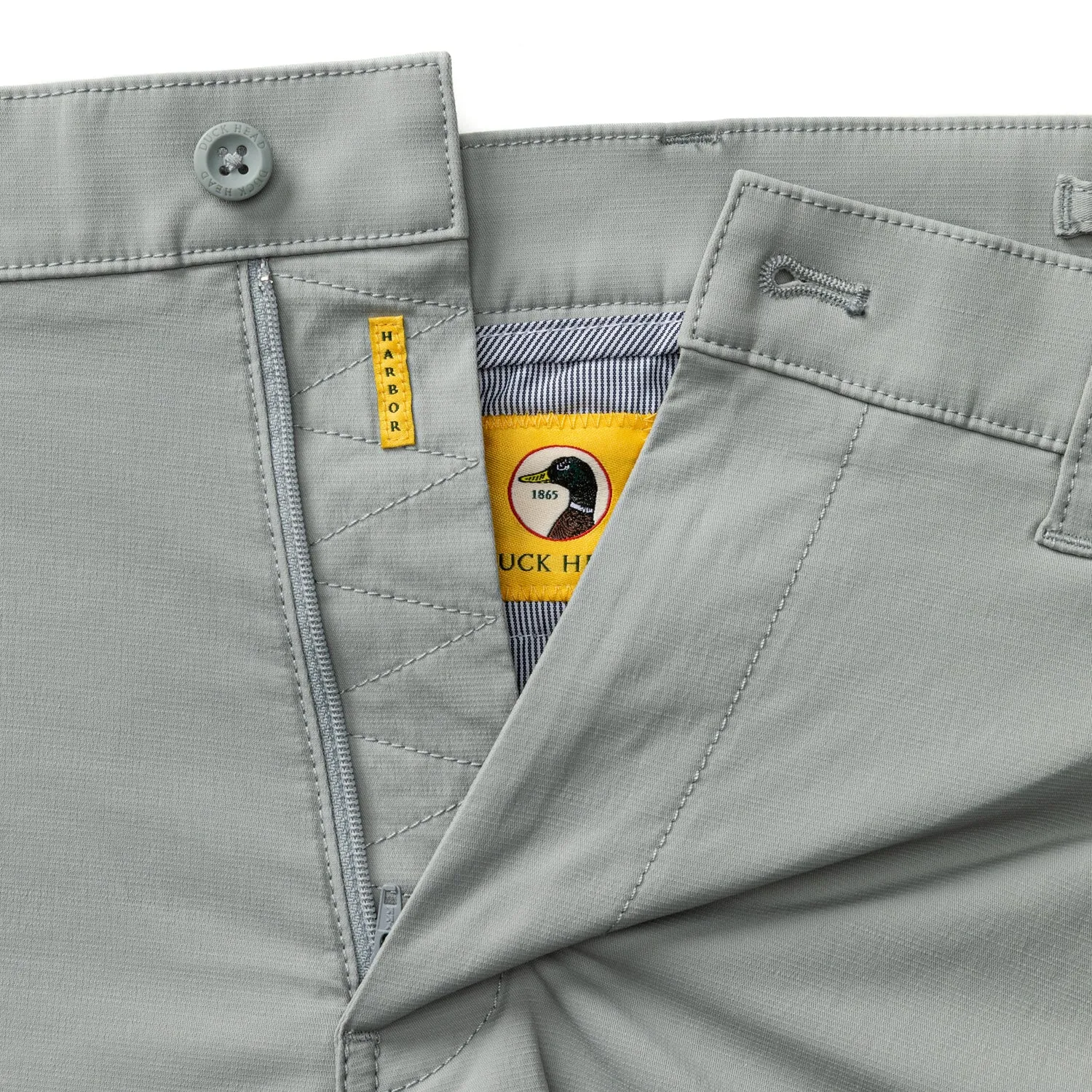 8" Harbor Performance Short - Quarry Grey sold by Duck Head product image thumbnail 4