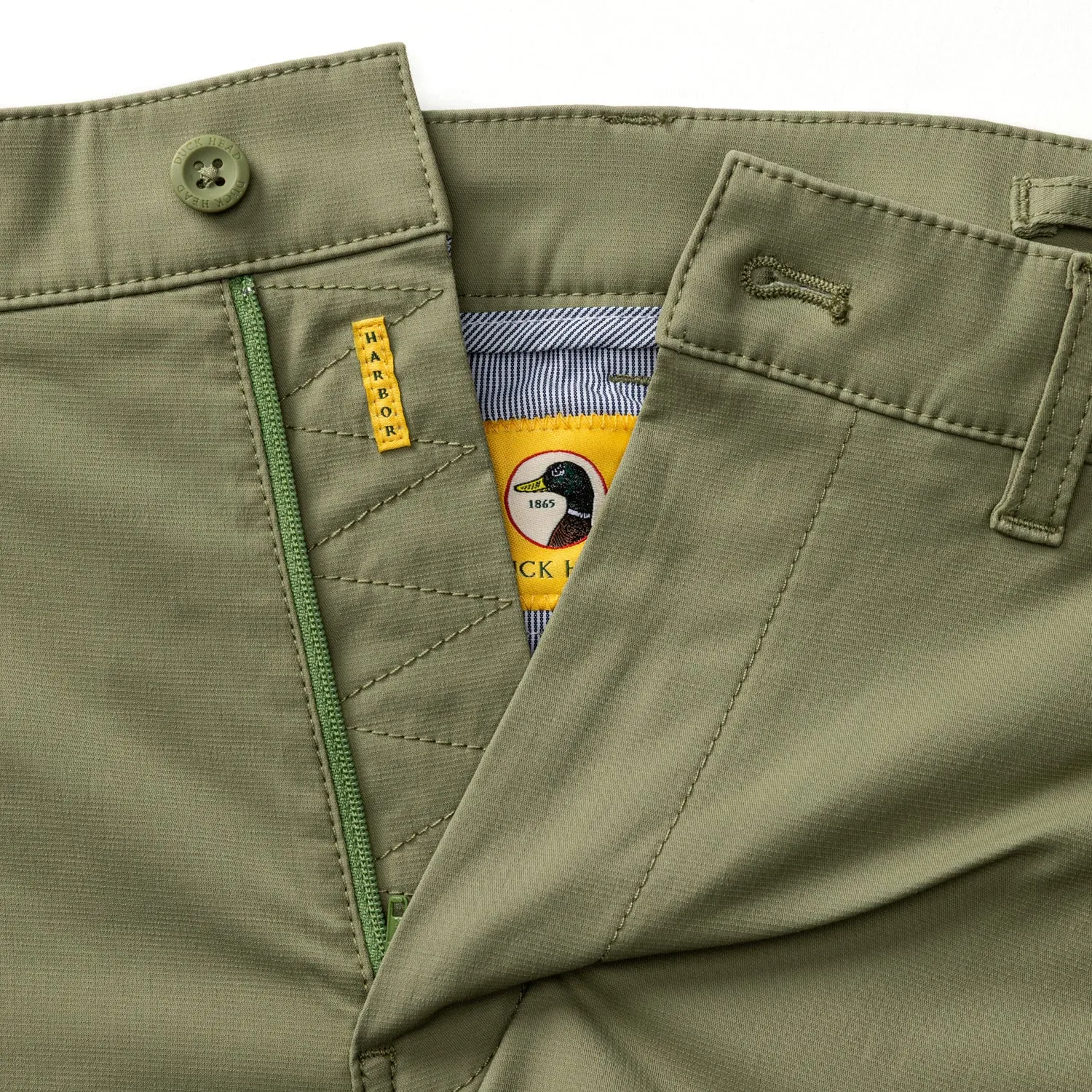 8" Harbor Performance Short - Oil Green sold by Duck Head product image thumbnail 4