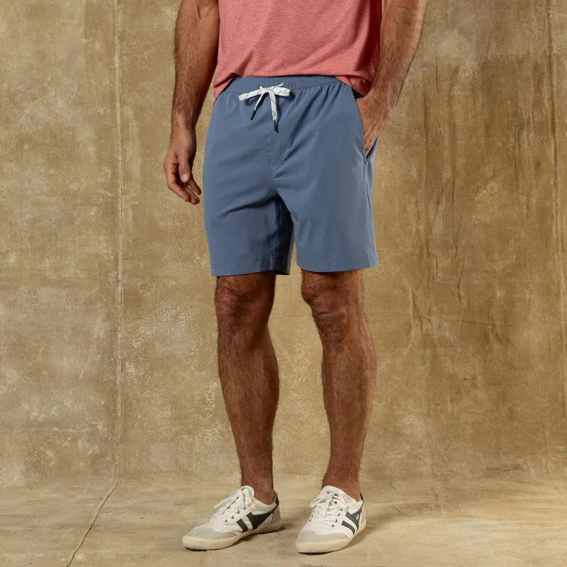 7" Rover Hybrid Performance Short - Chambray Blue made by Duck Head