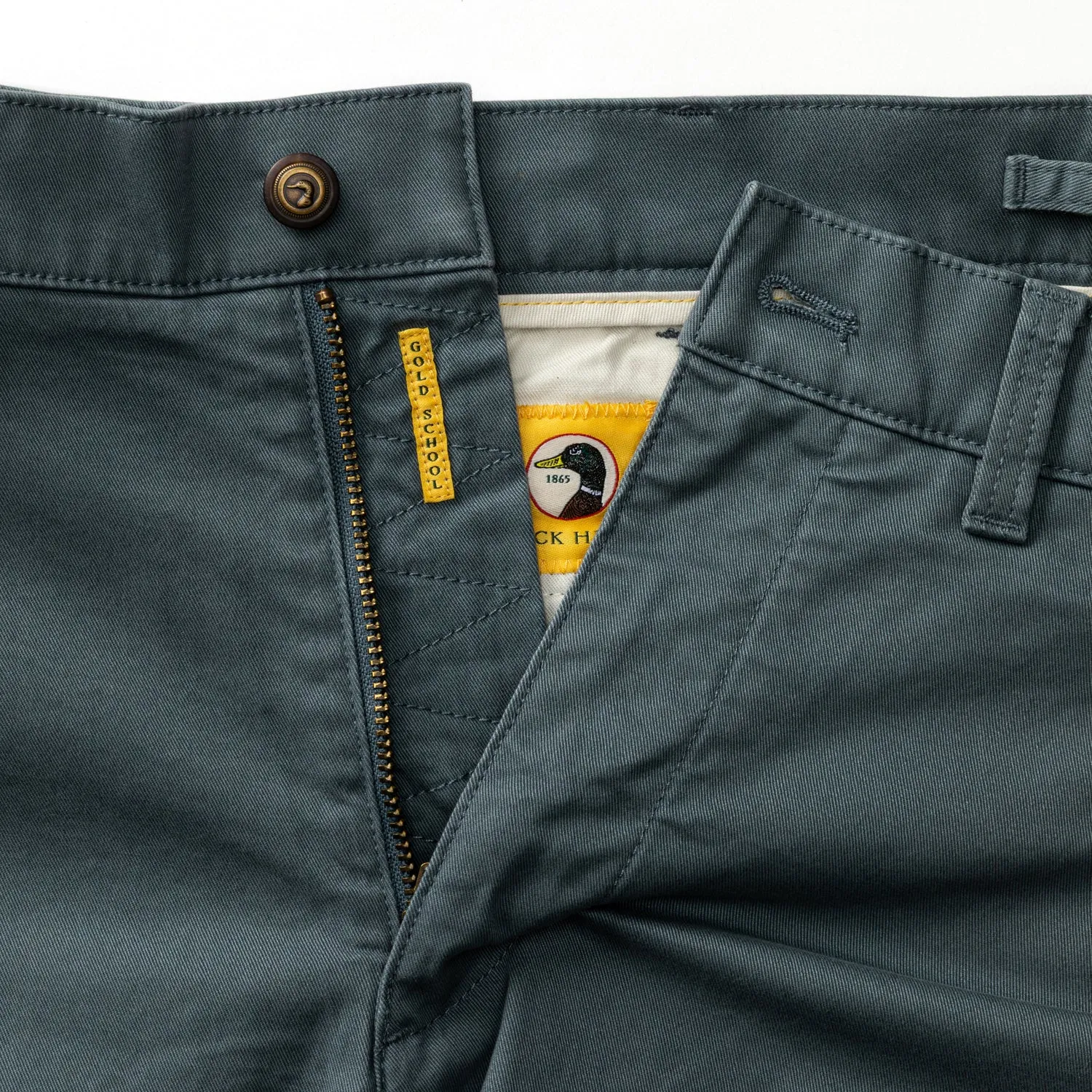 7" Gold School Chino Short - Stormy Blue sold by Duck Head product image thumbnail 4