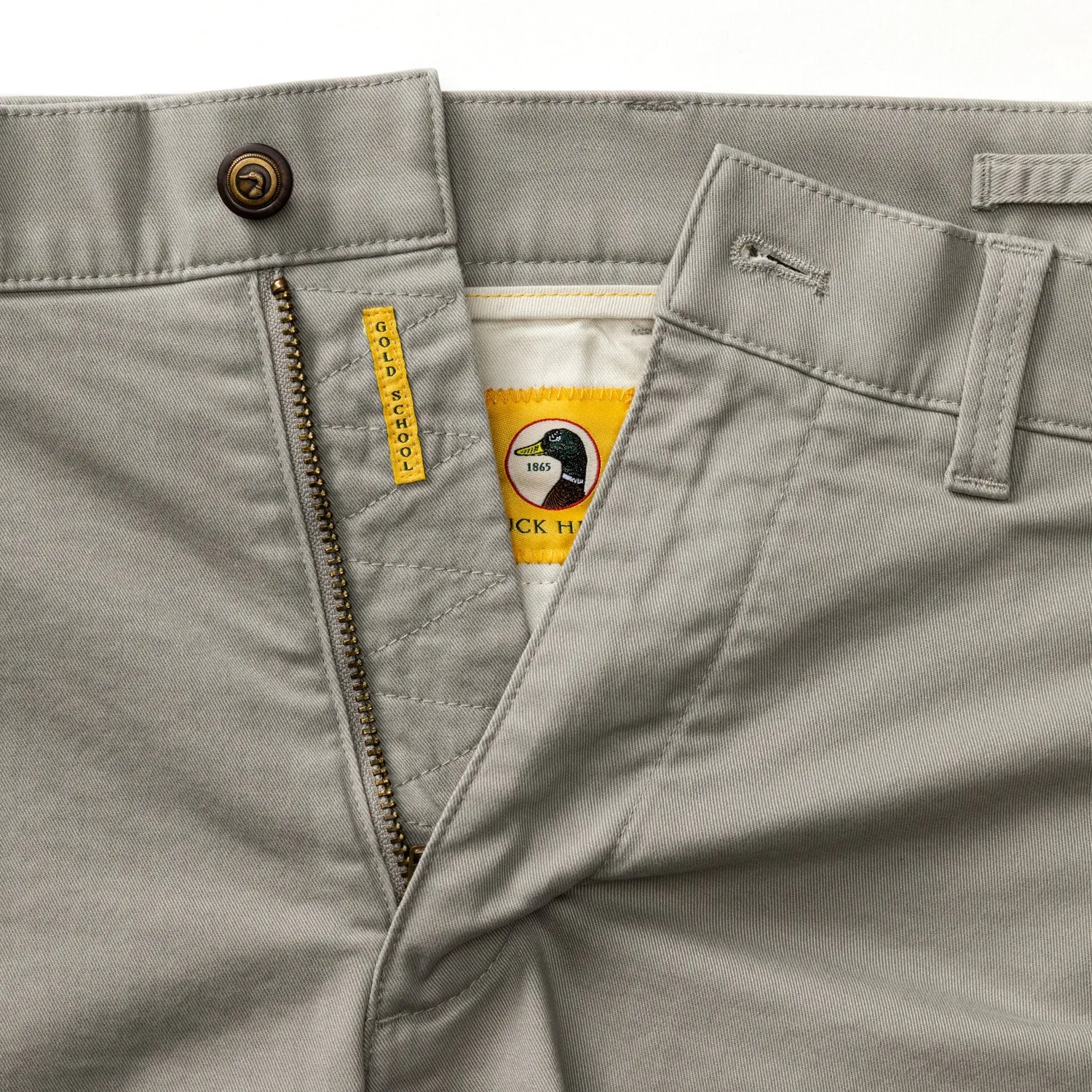 7" Gold School Chino Short - Dove Grey sold by Duck Head product image thumbnail 4