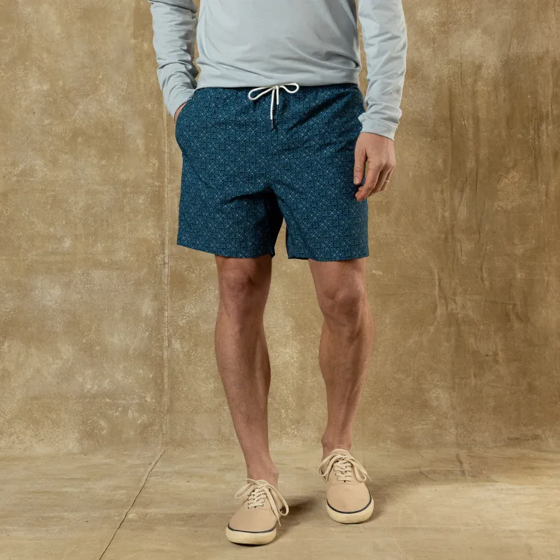 6" Sailport Swim Short - Blue Horizon made by Duck Head