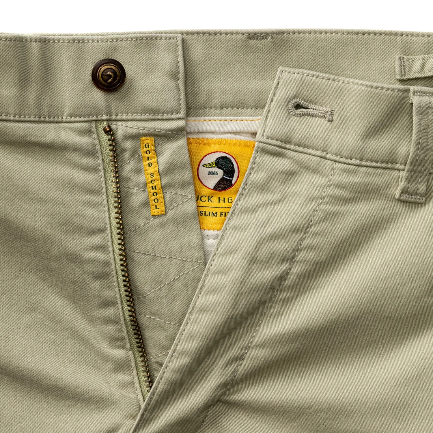 Slim Fit Gold School Chino - Sandstone sold by Duck Head product image thumbnail 4