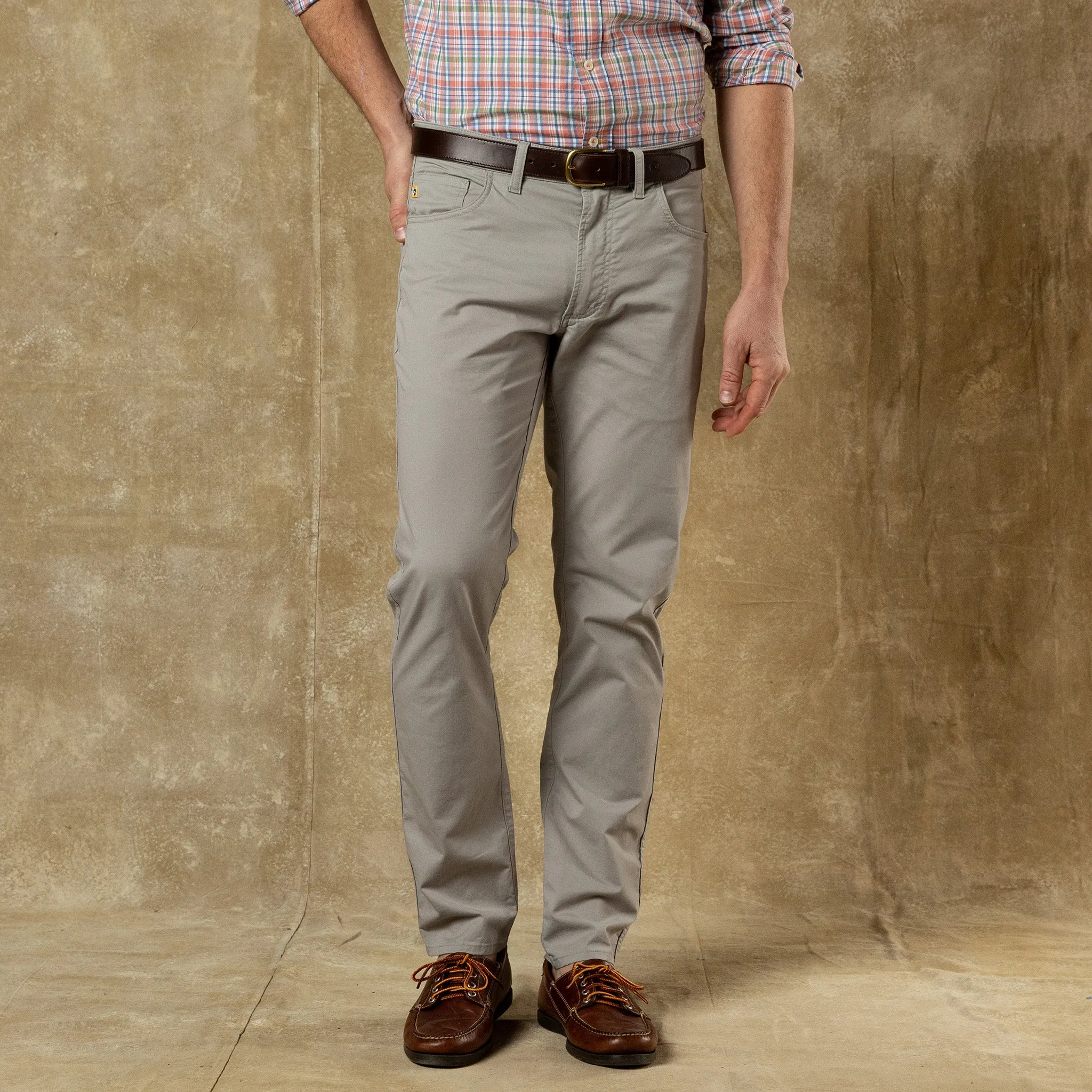 Shoreline Five-Pocket - Dove Grey sold by Duck Head