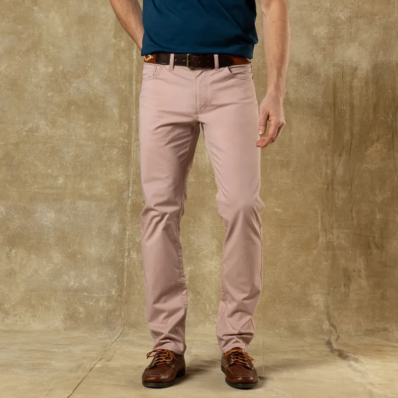 Shoreline Five-Pocket - Antique Rose sold by Duck Head