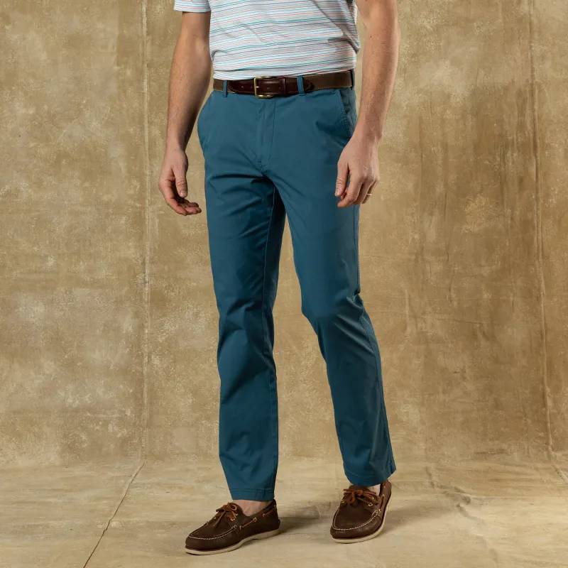 Harbor Performance Chino - Teal Blue sold by Duck Head