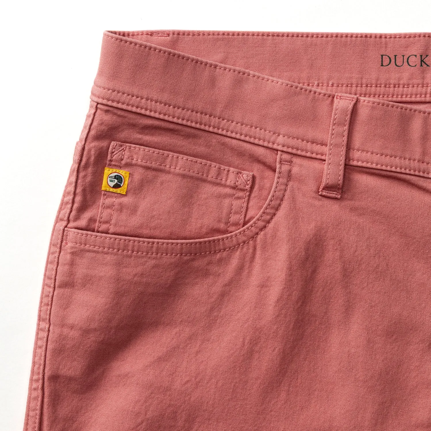 Classic Fit Pinpoint Canvas Five-Pocket - Washed Coral sold by Duck Head product image thumbnail 5