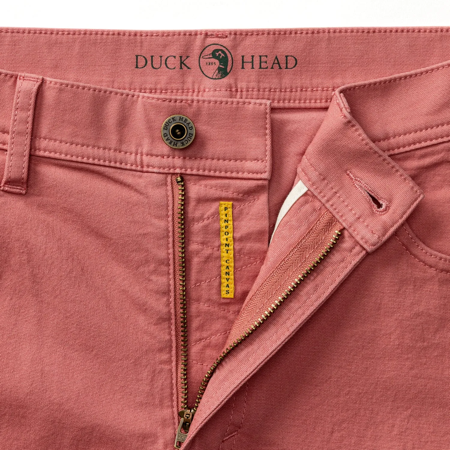 Classic Fit Pinpoint Canvas Five-Pocket - Washed Coral sold by Duck Head product image thumbnail 4
